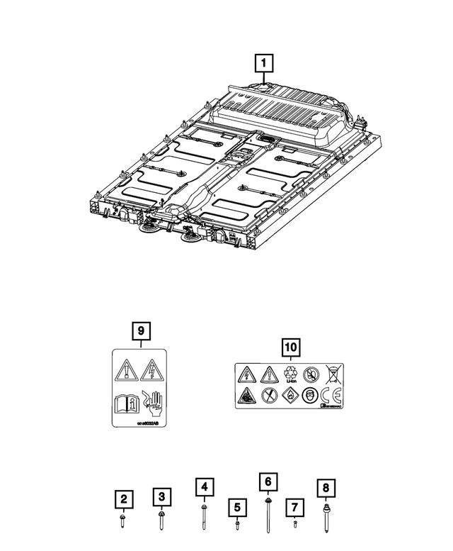 5186044AC - Labels: Battery Label for Mopar Image image