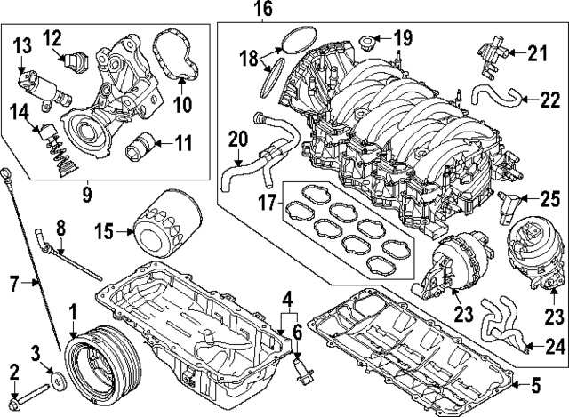 GR3Z8575A - Engine: Thermostat for Ford: Mustang Image