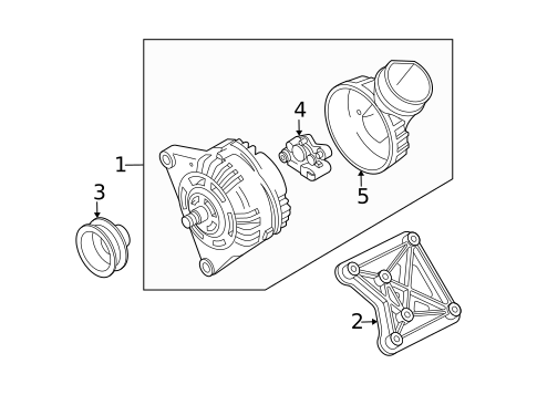 Alternator for 2002 Volkswagen Passat #1