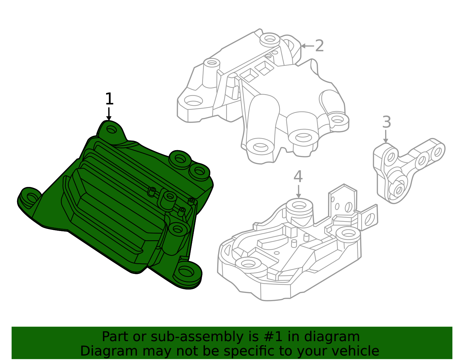 2024-2026 Lincoln Nautilus Bracket Engine Front Support PZ1Z-6038-D ...