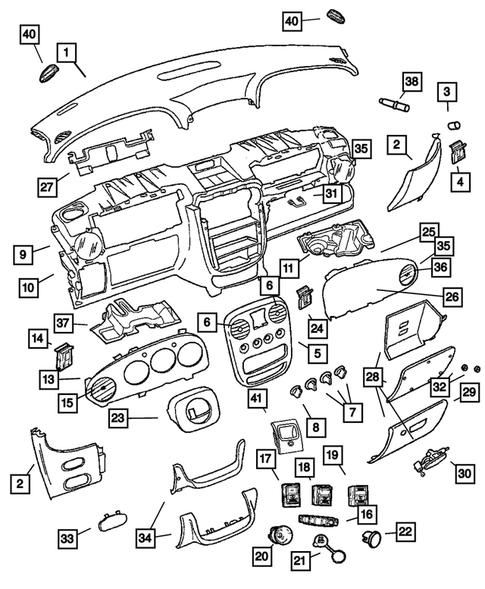 Instrument Panel for 2005 Chrysler PT Cruiser #0