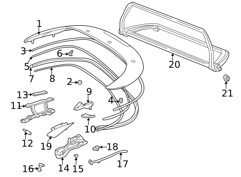 Stowage Compartment for 2005 Porsche 911 #0