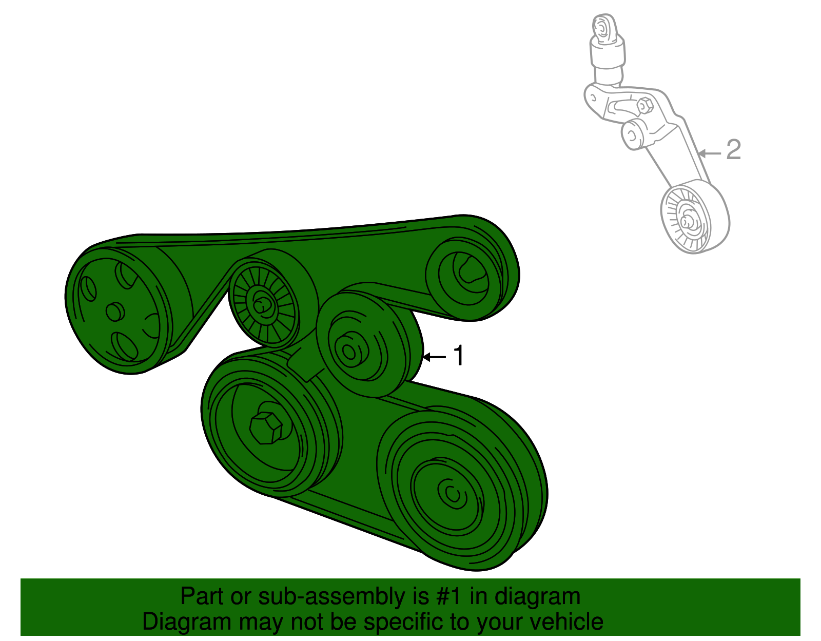 20032006 Pontiac Vibe Serpentine Belt 88970232 Capital Chevy Parts