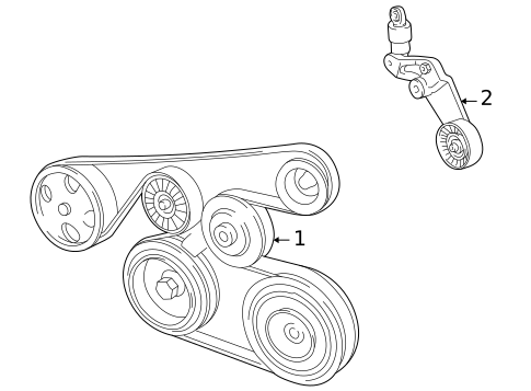 Belts & Pulleys for 2007 Pontiac Vibe #0