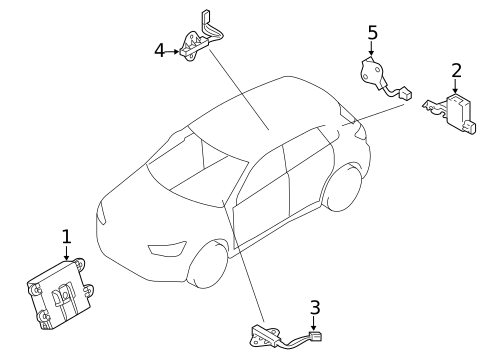 Keyless Entry Components for 2025 Mitsubishi Eclipse Cross #0
