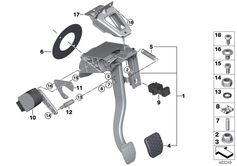 Pedals for 2013 BMW i8 #0