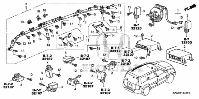 SRS Unit for 2012 Honda Pilot #0