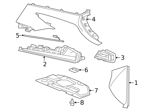 Instrument Panel Components for 2024 Cadillac XT6 #2