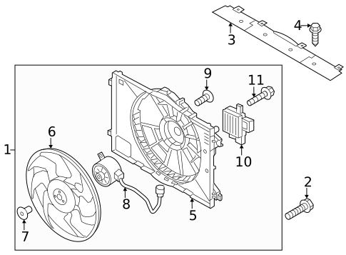 Cooling Fan for 2023 Kia Niro #0