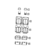 6XS741T5AC - Interior Trim: Third Row Headrest for Mopar Image