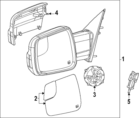 Outside Mirrors for 2025 Ram 1500 #6