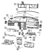 XW23XDBAC - : Glove Box Door for Mopar Image