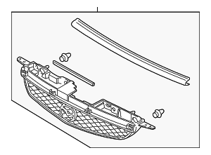 BN7H50710A - : Grille for Mazda: Protege Image
