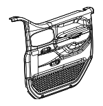 5ZW841K5AH - Body: Door Interior Trim Panel for Mopar Image