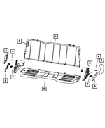 68050837AA - Interior Trim: Rear Seat Back Frame for Dodge: Ram 1500, Ram 2500, Ram 3500 | Ram: 1500, 1500 Classic, 2500, 3500 Image