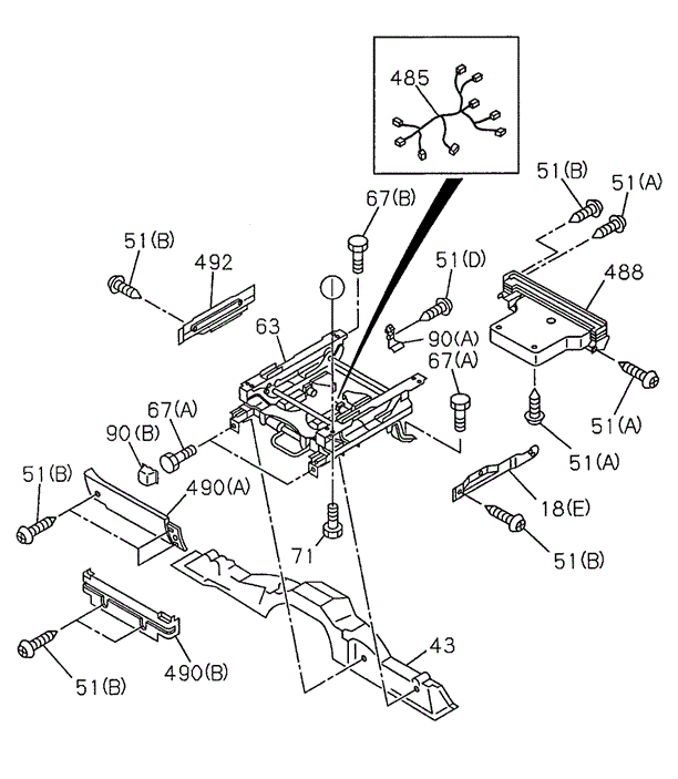 Front Seat (2) for 1998 Acura SLX #0