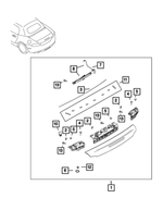 6JU71RDFAA - Exterior Ornamentation: Rear Spoiler for Fiat: 124 Spider Image