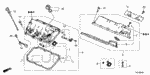 120305G0000 - Engine: GASKET SET, FR. HEAD COVER for Acura Image