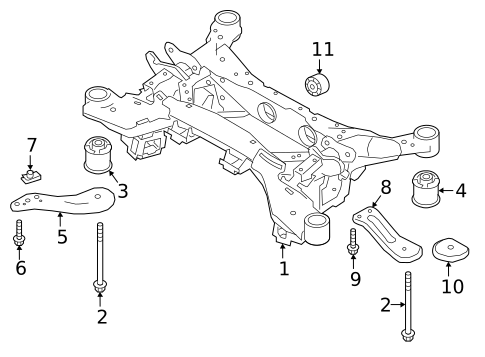 Crossmembers & Components for 2022 Land Rover Range Rover Velar #0