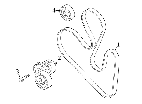 Accessory Drive Belt System Components for 2021 Ford Edge #0