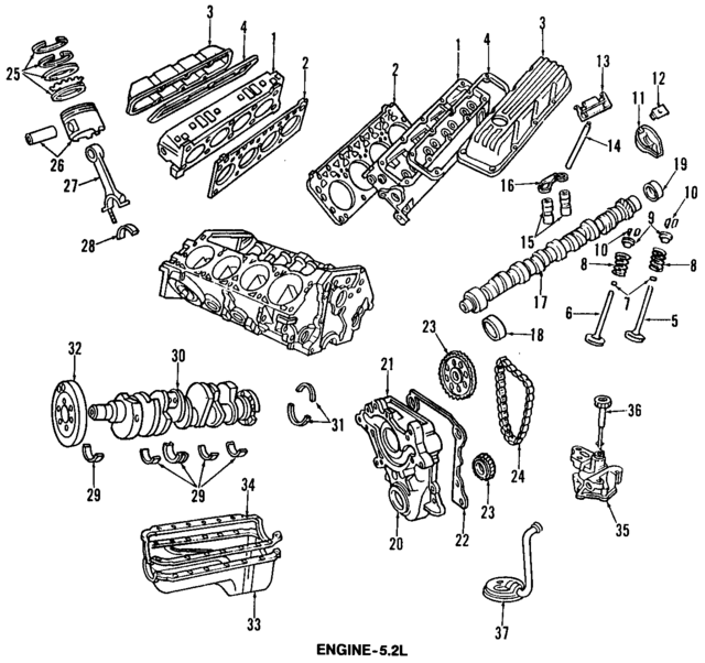 68067508AA - Engine: Piston for Mopar Image