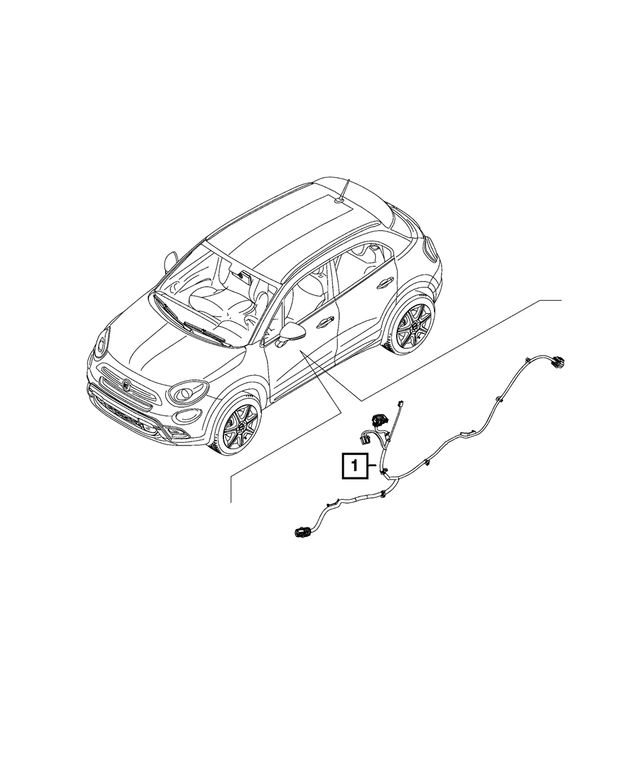 68363716AA - Electrical: Front Door Wiring, Right for Mopar Image
