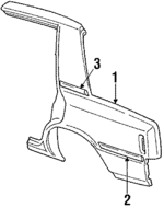 4314955 - Body: Outer Panel for Chrysler: LeBaron | Dodge: Aries Image
