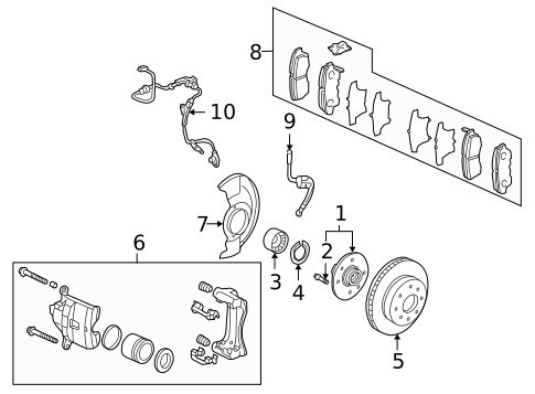 Anti-Lock Brakes for 2007 Honda Accord #2