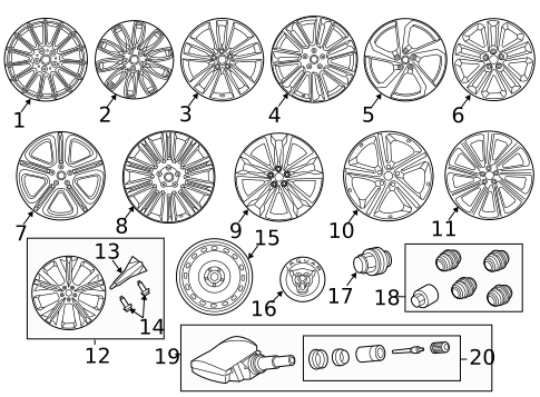 Wheels for 2017 Jaguar F-Pace #0
