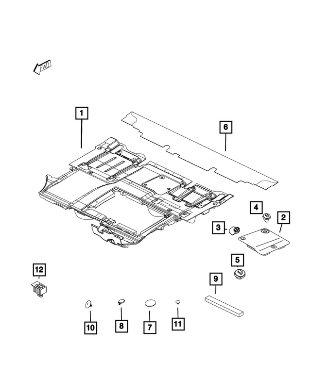 68133120AA - Interior Trim: Bushing for Mopar Image