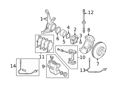 Front Brakes for 2009 Land Rover Range Rover #0
