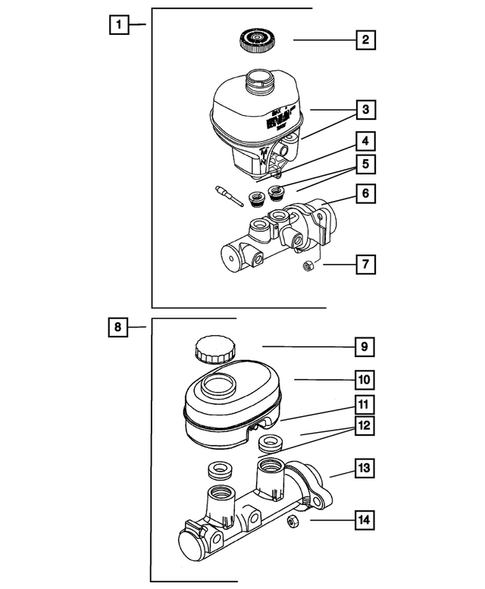 Brake Master Cylinder for 2003 Dodge Ram 3500 #0
