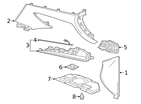 Instrument Panel Components for 2022 Cadillac XT5 #2