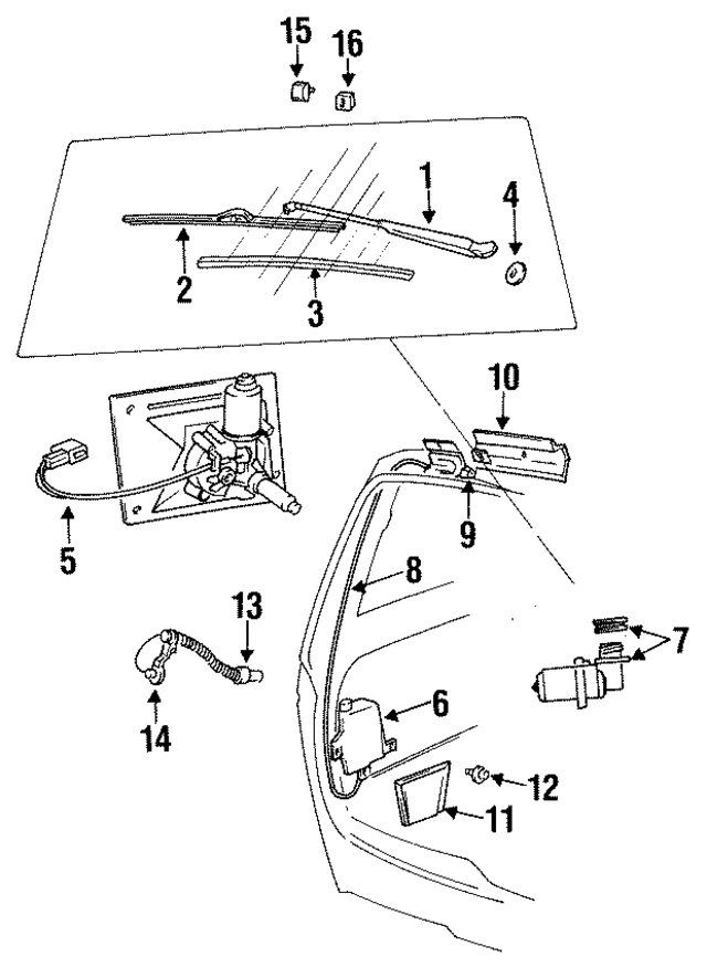 4270441 - Body: Wiper Arm for Mopar Image