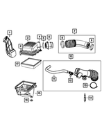 68105545AA - Fuel: Ambient Air Duct for Jeep: Grand Cherokee Image