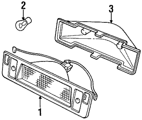 High Mounted Stop Lamp for 1994 Land Rover Discovery #0