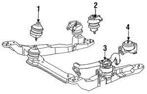 F4DZ6068C - Engine: Rear Mount for Ford Image