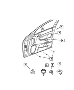 UR881T5AA - : Remote Handle Bezel, Right for Mopar Image