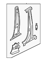 4G8810073G - Body: Inner Center Pillar for Audi: A7 Quattro, RS7, S7 Image