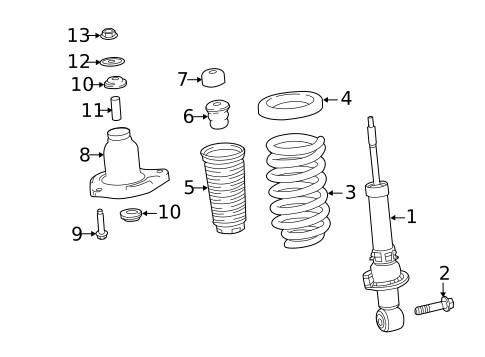 Struts & Components for 2019 Honda Ridgeline #1