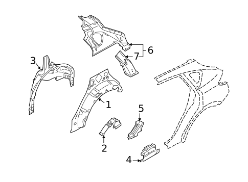 Inner Structure for 2010 INFINITI FX50 #0
