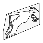 99750396119GRV - Body: Quarter Panel for Porsche: 911 Image