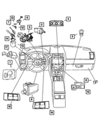 4685990AA - Electrical: Ignition Switch Housing for Chrysler: 300, Pacifica | Dodge: Charger, Magnum Image