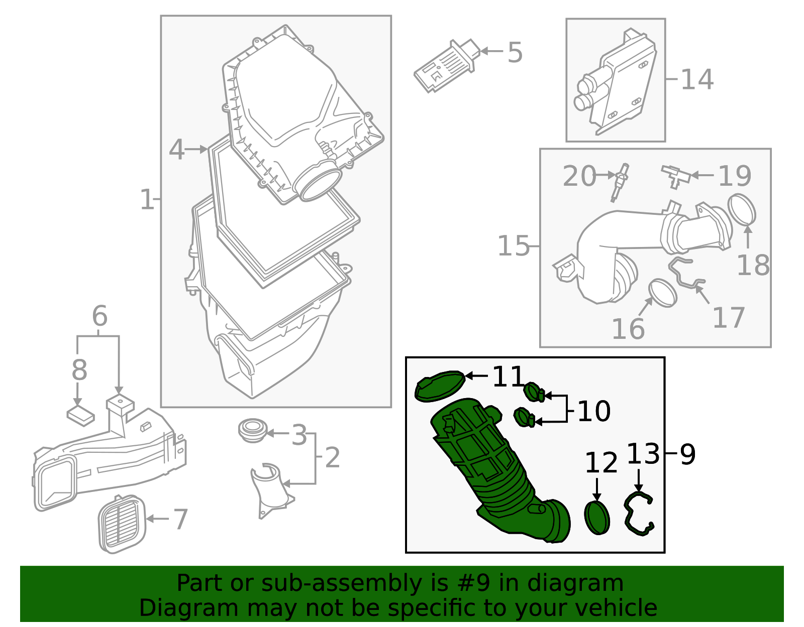 13718694069 - 2020-2024 BMW Intake Pipe (13-71-8-694-069) | BMW of ...