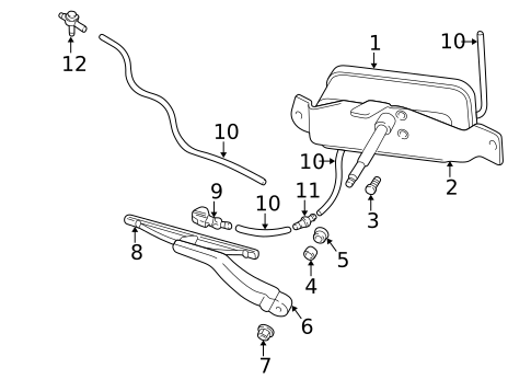 Washer Components for 2003 Volvo S80 #0