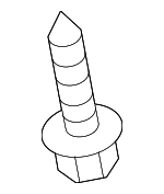 N91090701 - Body: Wheel Opening Molding Screw for Volkswagen: e-Golf, Golf, Golf R, GTI, Jetta, Passat, Touareg Image