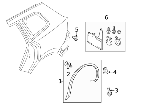 Exterior Trim - Quarter Panel for 2015 Volkswagen Touareg #0