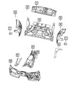 55315153AG - Interior Trim: Rear Shelf Silencer for Mopar Image image