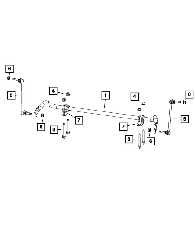 68585944AB - : Stabilizer Bar Kit for Mopar Image