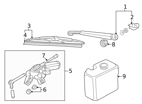 Wiper & Washer Components for 2001 Volkswagen Passat #2